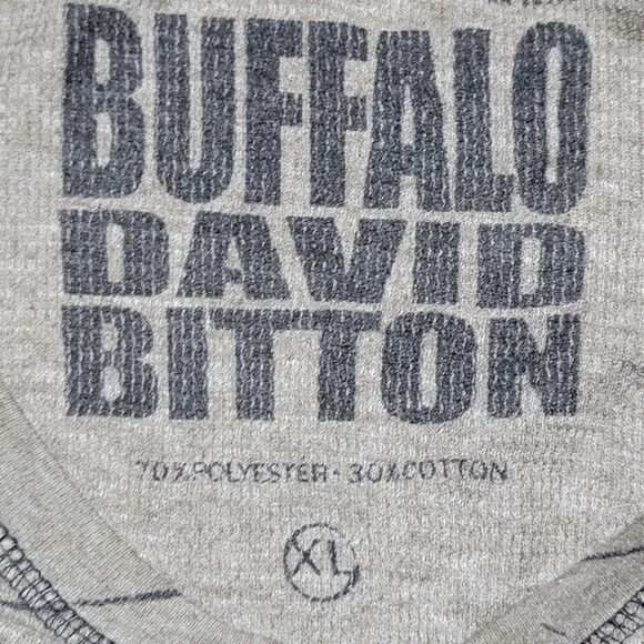Buffalo David Bitton LS Lightweight Unisex Tee Snakes Grey - Size XL - Picture 4 of 4
